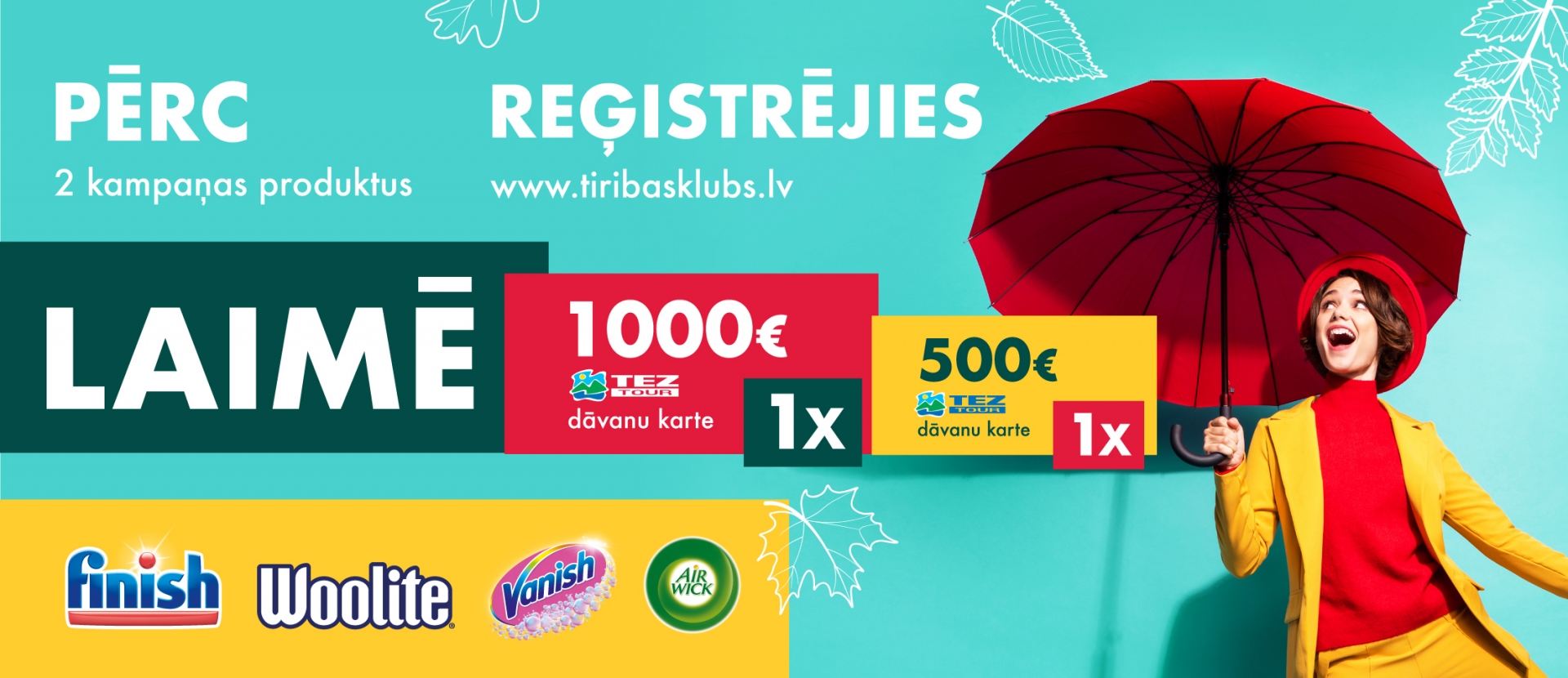 Pērc 2 produktus un laimē!